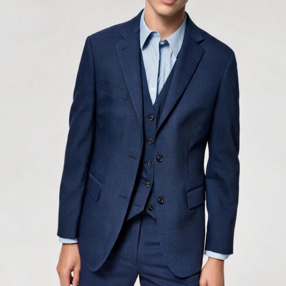 Tommy Hilfiger Men Tommy Sport Coat 40S Blue Blazer Suit Jacket Tailored NWT